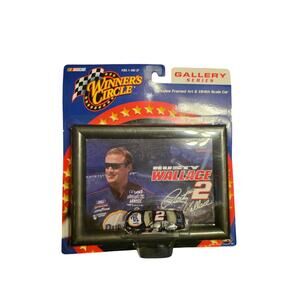 Rusty Wallace 2 Penske Winners Circle Gallery Series Framed Art 1:64 2002 Nascar